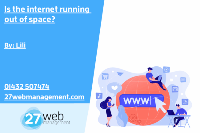 New Is the internet running out of space