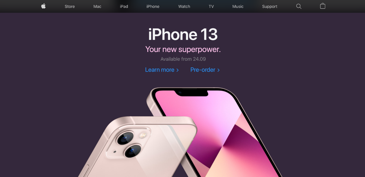 Apple website on sale